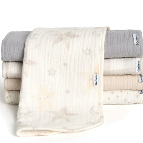 5-Pack Baby Neutral Stars Muslin Burp Cloths – Gerber Childrenswear