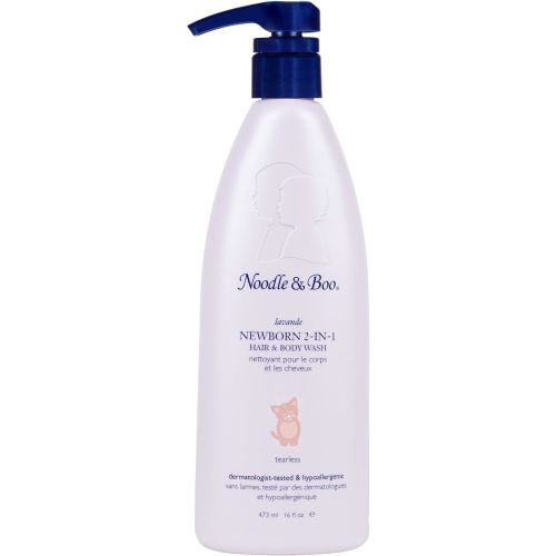 Noodle & Boo Newborn 2-in-1 Baby Shampoo and Body Wash, Tear-Free, Hypoallergenic, Plant-Based Baby Bath Essentials, Moisturizing, pH-Balanced, Vitamin-Enriched, Pediatrician-Tested