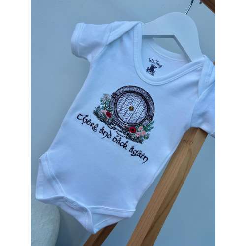 There and back again LOTR embroidered onsie