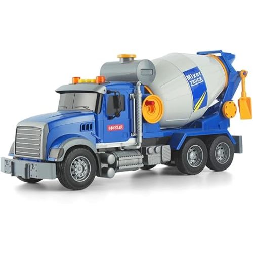 Large Construction Mixer Truck Toy with Lights & Sounds - Perfect for Ages 3-7 - Ideal for Imaginative Play (Mixer Trucks)