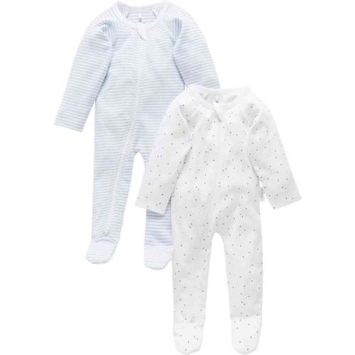 Maisonette | 2 Pack Zip Coverall Pale Blue Pack