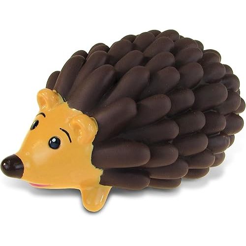 DolliBu Hedgehog Bath Buddy Squirter - Floating Brown Hedgehog Rubber Bath Toy, Fun Water Squirting Bathtime Play for Toddlers ,Cute & Soft Wild Life Animal Toy for The Bathtub, Beach & Pool for Kids