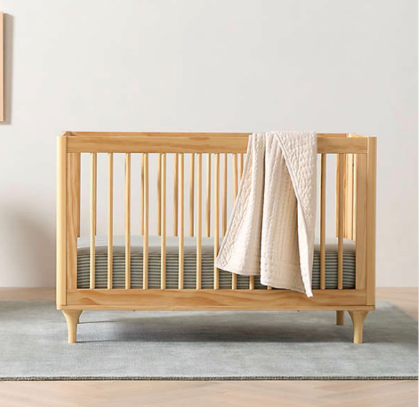 Babyletto Lolly Natural Wood 3-in-1 Convertible Crib