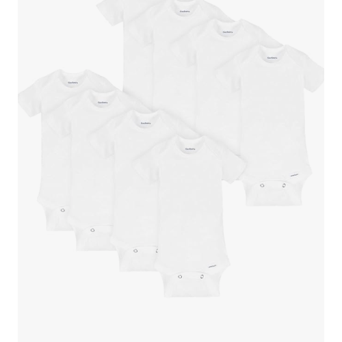 Gerber Unisex-Baby 8-pack Short Sleeve Onesies Bodysuits (0-3 months)