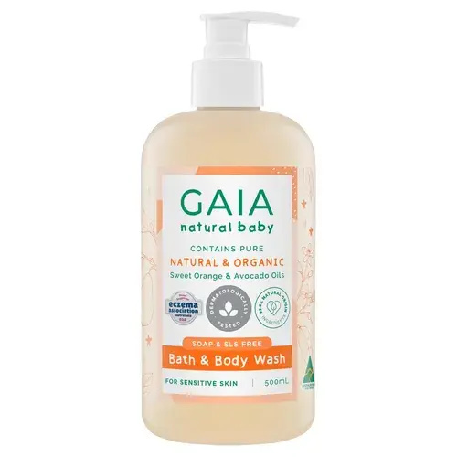 GAIA Natural Baby Bath and Body Wash 500ml | Baby Bunting AU