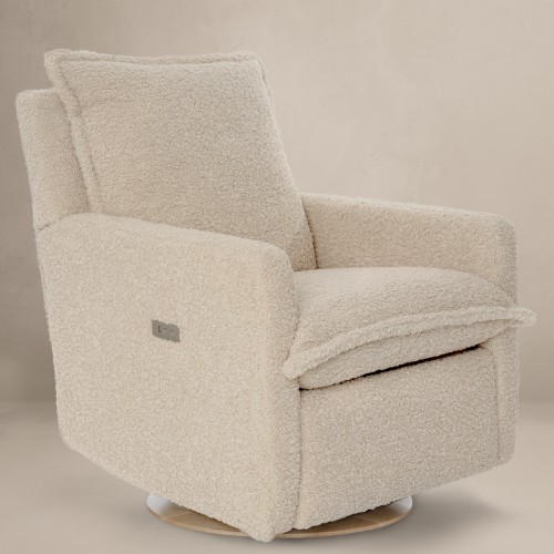 Sheepskin Linen | Flynn | Swivel Nursery Recliner | Oilo™ Studio