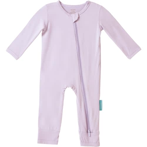 PurComfy Baby Long Sleeve Romper Jumpsuit, Premium Soft Rayon One Piece Pajamas Boy Girl 2-Way Zipper Coverall Sleeper