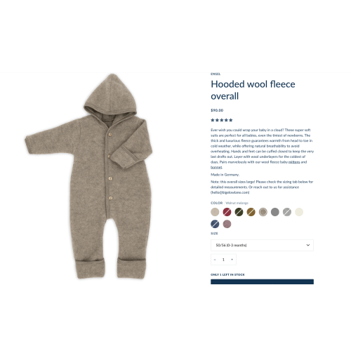 wool overall