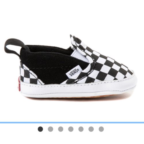 Vans Slip-On V Checkerboard Crib Shoe - Baby - Black / White | Journeys