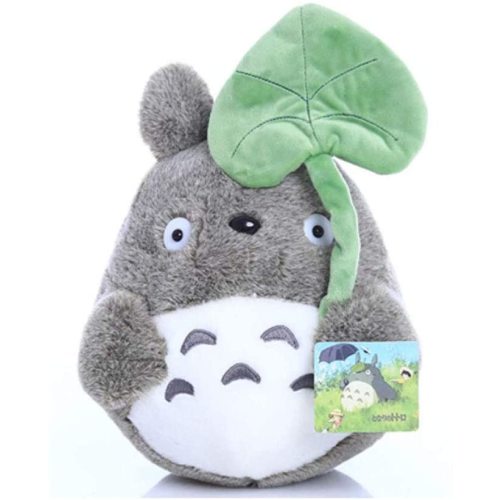 Totoro Plush Toy with Lotus Leaf