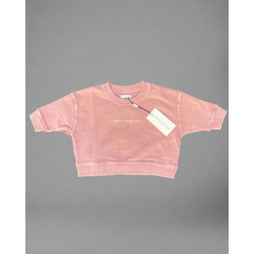 Jesus Loves You Crewneck in Dusty Rose *All sizes restocking 9/15*