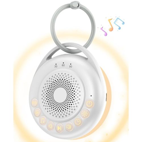 Portable Sound Machine Baby, Travel White Noise Machine Baby with USB Rechargeable, Sound Machine for Sleeping