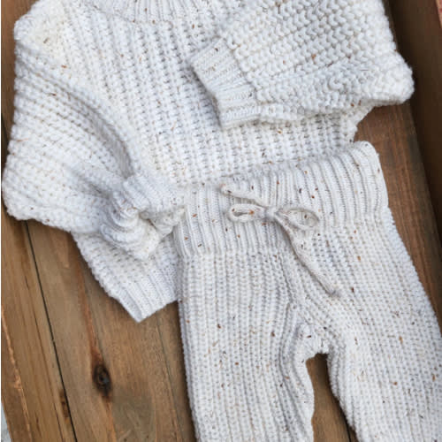 Chunky Knit Sweater + Pants Set – Olive and Cradle