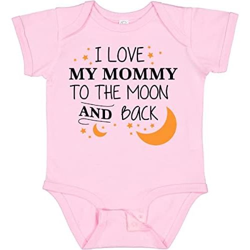 inktastic I Love My Mommy To the Moon and Back Baby Bodysuit