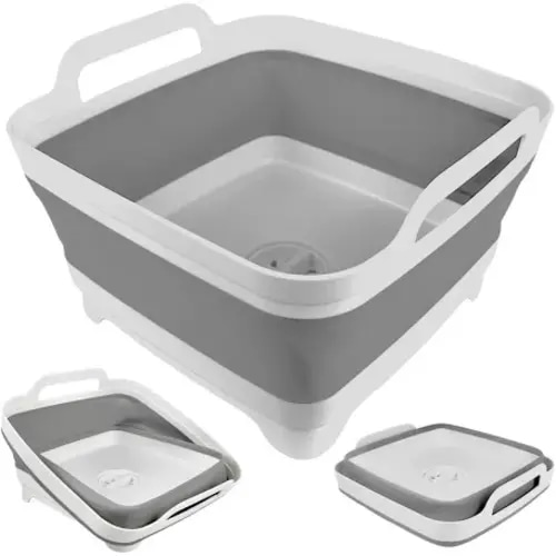 collapsible dish wash basin with drain - Google Search