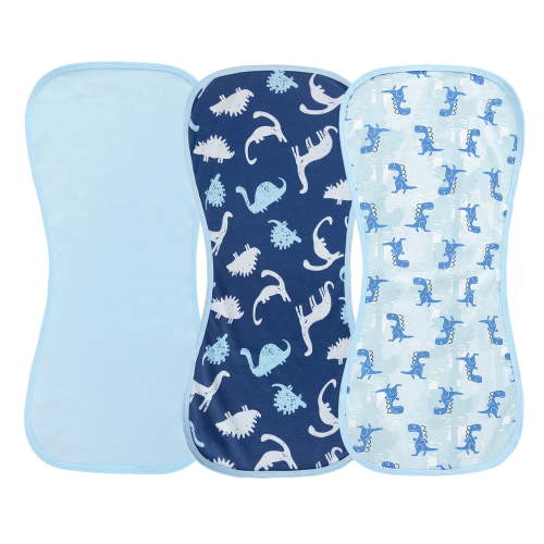 Dalrosia Baby Burp Cloths 3 Pack Burping Cloths for Babies Boys Girls Large 21''X10'' Extra Soft and Absorbent Flowers