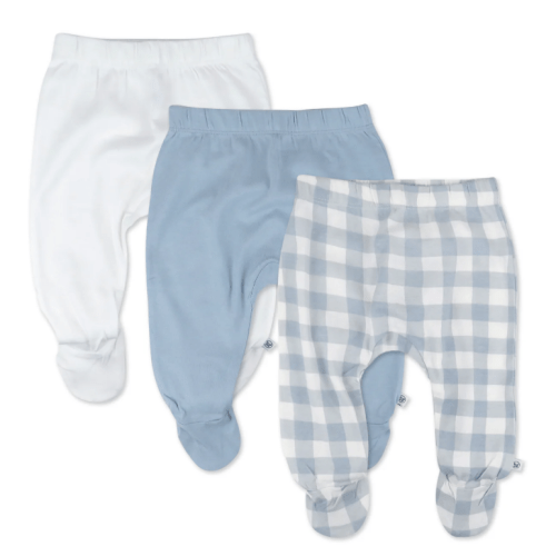 3-Pack Organic Cotton Footed Pants | Honest Baby Clothing
