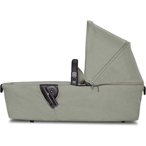 Joolz AER+ Carrycot for Newborn (0-6 Months) - One-Hand Foldable Cot - Breathable Mattress - Lightweight Stroller Bassinet for Baby (Up to 20lbs)- Extended Sunhood - Water-Repellent - Sage Green