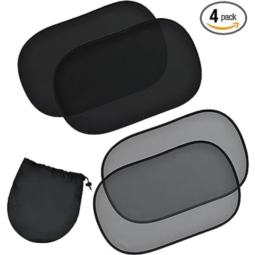 EcoNour Car Window Shade for Baby | Car Sunshade Side Window Cover | Child Window Screen Sun Blocker Glare Shield and UV Rays Sun Protection for Your Kids | Baby Shade Car Accessories (20"x12")