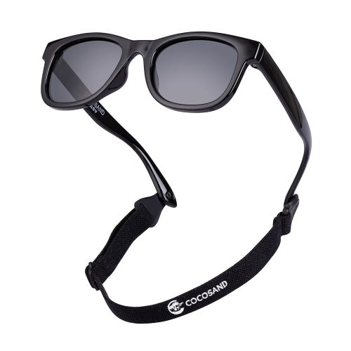 COCOSAND Flexible Baby Sunglasses with Strap Polarized UV Protection for Toddler Infant Newborn Boy Girl Age 0-24 Months