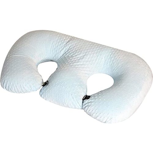 KANBUN Nursing Pillow for Twins, Breastfeeding Support, Machine Washable Cotton Fabric - Ideal for Pregnant Women