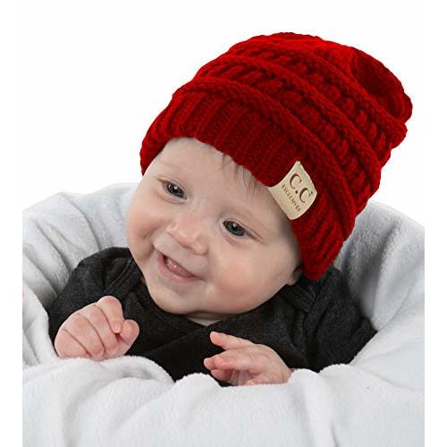 Funky Junque Baby Beanie - Soft Knit Winter Skull Cap - Cozy Warm Hat for Infants & Toddlers