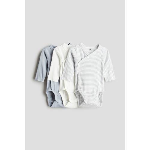 3-PACK WRAPOVER BODYSUITS
