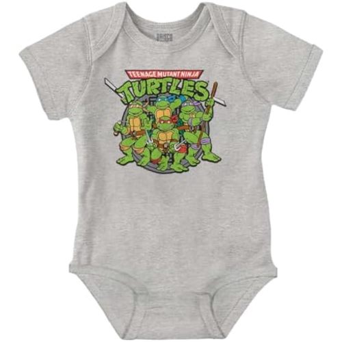 Brisco Brands Teenage Mutant Ninja Turtles Group Baby Romper Boys or Girls