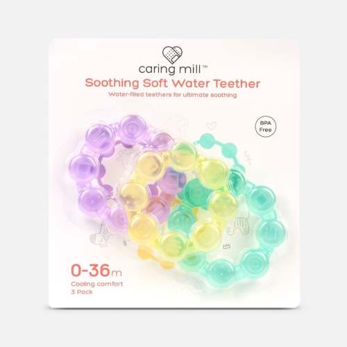 Caring Mill; Soothing Water Teether, Set of 3