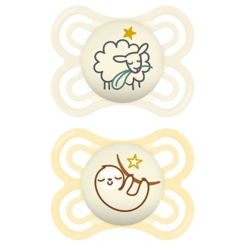MAM Perfect Night Pacifier 2ct - 0-6 Months, Color: Clear