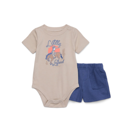 Garanimals Baby Boys’ Bodysuit and Cargo Shorts Outfit Set, 2-piece, Sizes 0m-24m