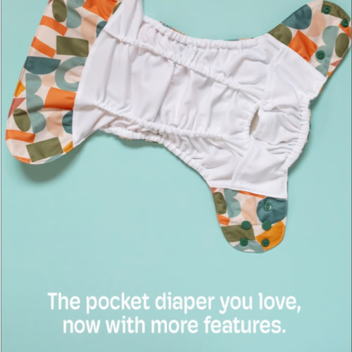 Luxe Pocket Diaper by Kinder featuring dual inner gusset technology – Kinder Cloth Diaper Co.
