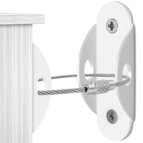 4our Kiddies 10 Pack Furniture Anchors for Baby Proofing, Anti Tip Furniture Wall Anchors, Secure 400 Pounds Cabinet, Bookcase, Dresser to Wall, Earthquake Furniture Straps for Child Safety