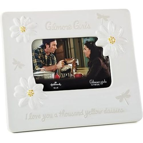 Hallmark Gilmore Girls Picture Frame, 4x6 (A Thousand Yellow Daisies) Mom Gift for Mother's Day