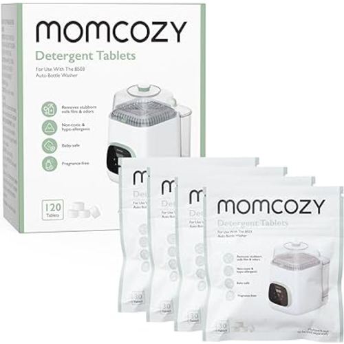 Momcozy Official Washing Block for Momcozy KleanPal Pro Baby Bottle Washer, 120 Detergent Tablets