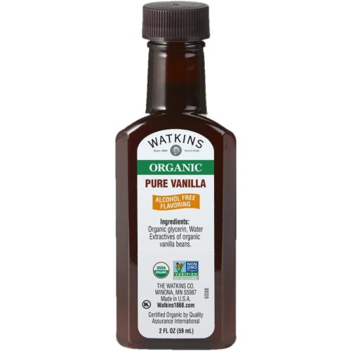Watkins Organic Pure Vanilla Alcohol Free Flavoring, 2 Fl. Oz (Pack of 1)