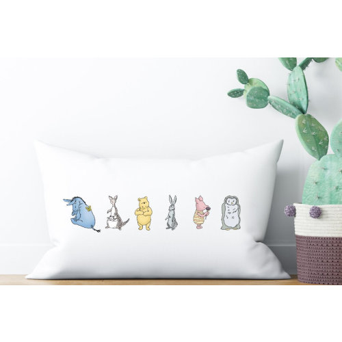 Classic Winnie the Pooh Gift, Nursey Pillow for Baby, New Mom Gift, Vintage Pooh Bear Lumbar Pillow, Baby Shower Gift, Baby Girl, Baby Boy