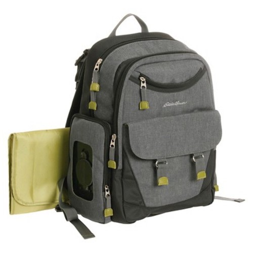 Eddie Bauer Flannel Backpack Gray