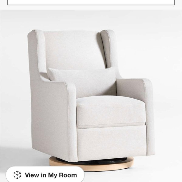 Wally Woven Beach Beige Nursery Glider Chair