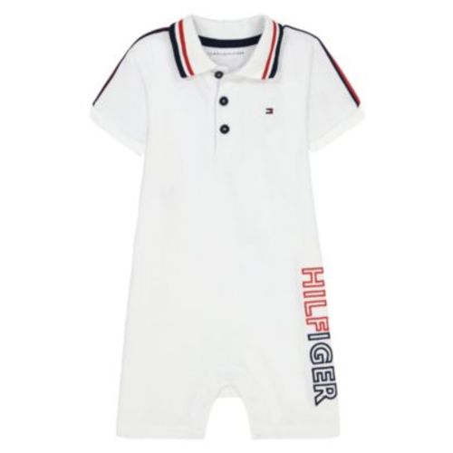 Baby Boys Pique Short Sleeve Signature Polo Bodysuit