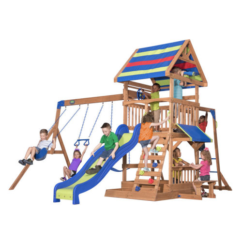 Backyard Discovery Beach Front All Cedar Swing Set & Reviews | Wayfair