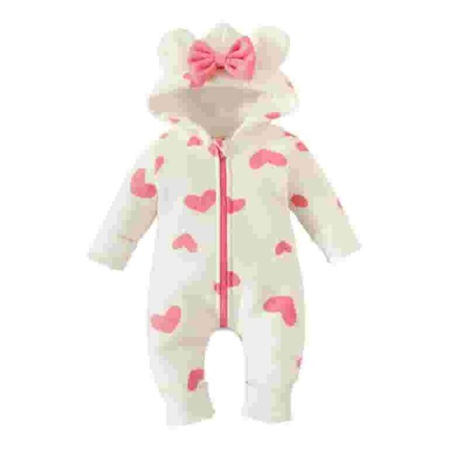 eileial Baby Sleepwear Onesie Baby Girls' 2-Pack Cotton Snap Footed Sleep and Play,Pink 6M