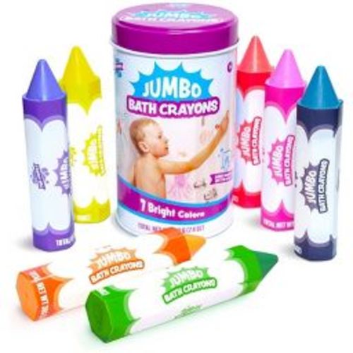 Tub Works Smooth Jumbo Bath Crayons Bath Toy, 7 Pack