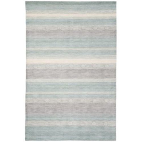 Safavieh Kids SFK801 Hand Loomed Indoor Area Rug - Aqua/Ivory - 5'x8' - Safavieh