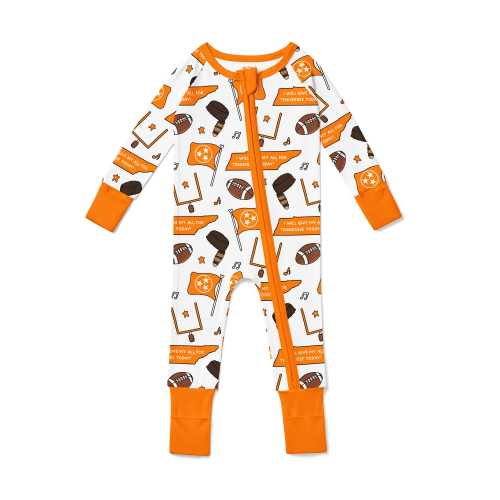 Tennessee Traditions Bamboo Zip Up Baby Pajamas
