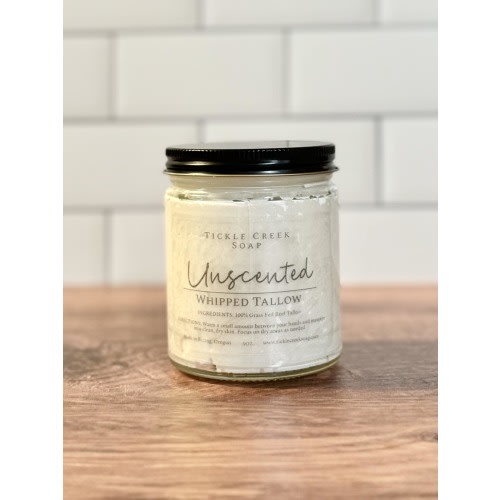 Tallow Whipped Balm Natural Moisturizer Organic Skin Care Baby Lotion Sensitive Skin Pure Unscented Body Butter Face Cream Gift Grass Fed