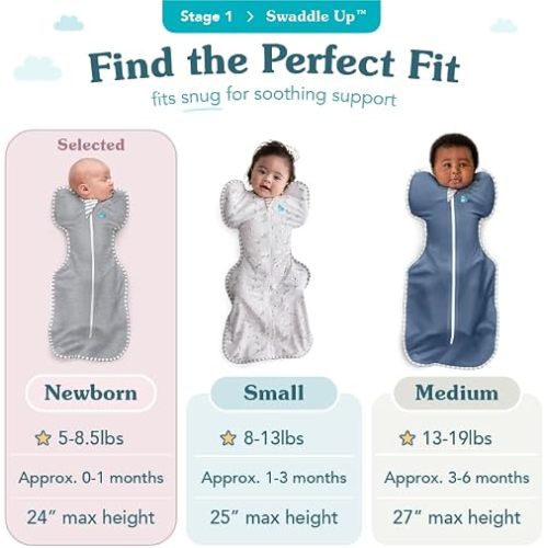 Love to Dream Swaddle UP, Baby Sleep Sack, Self-Soothing Swaddles for Newborns, Get Longer Sleep, Snug Fit Helps Calm Startle Reflex, New Born Essentials for Baby, 1.0 TOG, 5-8.5 lbs, Rainbow Dream