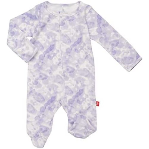Magnetic Me Footie Pajamas - 100% Organic Cotton Baby Pajamas - Quick Magnetic Fastener Sleeper for Baby Boy and Girl