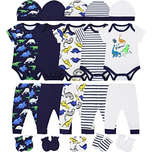 ABeCue Baby Boy Layette Essentials Set Newborn Girl Clothes Pack Infant Gift Sets 20-Piece