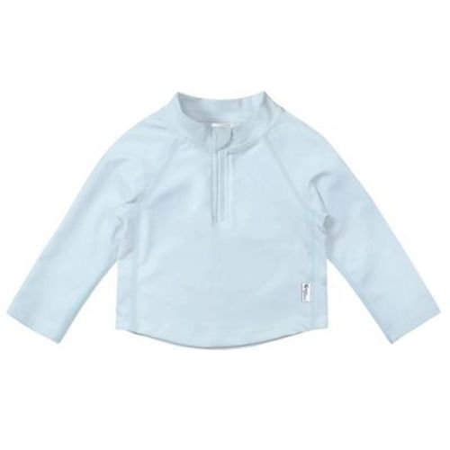 Green Sprouts Baby/toddler Upf 50+ Eco Zip Rashguard - Light Blue - 12mo